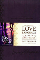One Year Love Language Minute Devotional-Lavender LeatherLike