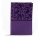 KJV Large Print Personal Size Reference Bible-Purple LeatherTouch