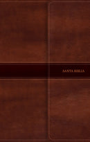 Span-RVR 1960 Ultrathin Bible (Biblia Ultrafina)-Brown Bonded Leather w/Magnetic Flap Indexed