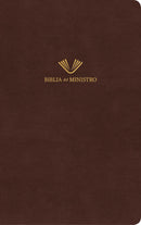 Span-RVR 1960 Minister's Bible (Biblia Del Ministro)-Brown Bonded Leather