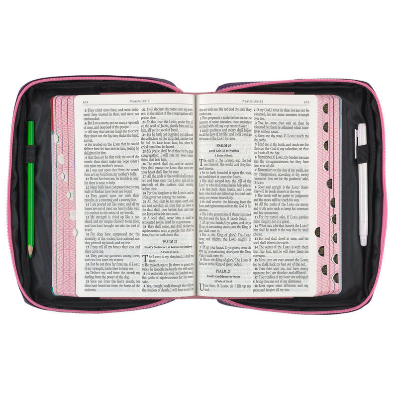 God s Princess 1 Peter 2:9 Bible Cover Fashion Pink/Purple .