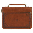 Vertrouw op de Heer Spr. 3:5 Bijbelomslag Klassiek Bruin.