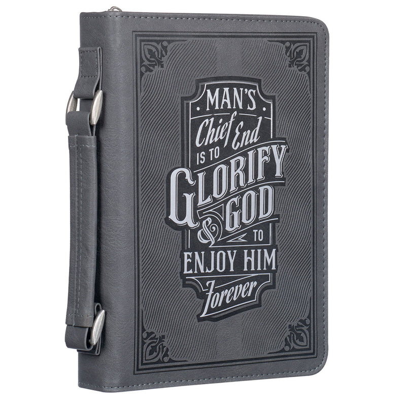 Glorify God Bible Cover Classic Gray.