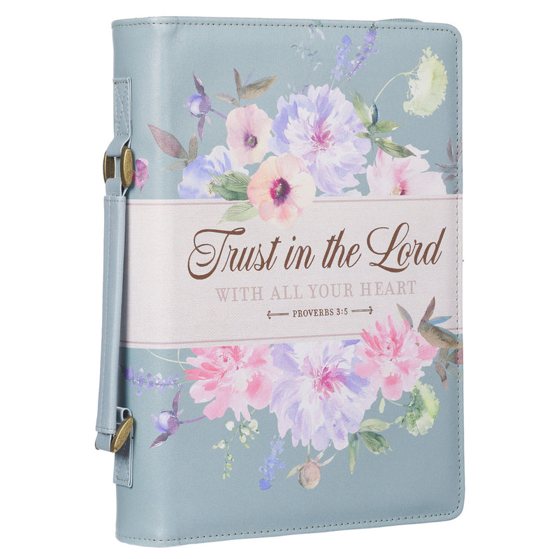 Teal Trust Prov. 3:5 Bible Cover Fashion .