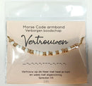 Vertrouwen morsecode bracelet