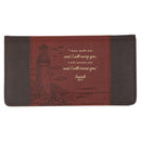 I Will Carry You Isa. 46:4 Checkbook Wallet Two-tone Brown