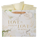 Mr. & Mrs. Love 1 Cor. 13:4 Gift Bag LG Landscape