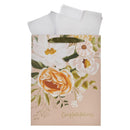 Neutral Floral Congratulations Gift Bag LG Portrait