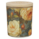 Floral Be Still Ps. 46:10 Glass Candle w/Bamboo Lid