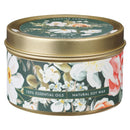 Trust in the Lord Prov. 3:5 Tin Candle Floral Green
