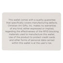 Wallet Leather Brown Trust in the Lord Prov. 3:5