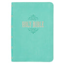 KJV Bible Compact LP Faux Leather, Robinâ€™s-egg Blue