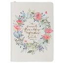 Sweet Friendship Prov. 27:9 Journal Classic Zip White