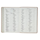 KJV Bible Thinline LP Faux Leather Flowers Pink