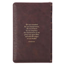Crown of Thorns KJV Bible Deluxe Gift Faux Leather Two-tone w/zipper  Isa. 53:5