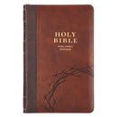 Crown of Thorns KJV Bible Deluxe Gift Faux Leather Two-tone w/zipper  Isa. 53:5