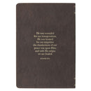 Amazing Grace Brown Crown of Thorns Classic Faux Leather Journal - Isaiah 53:3