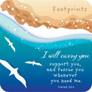 Footprints Christian Coaster