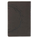KJV Bible Reader's Edition XL print Faux Leather Gray Crown of Thorns
