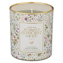 My Grace Is Sufficient 2 Cor. 12:9 Glass Candle