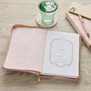Be Still Journal Classic Zip Pink