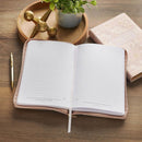 Be Still Journal Classic Zip Pink