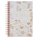 Dusty Mauve Floral Be Joyful 1 Thess. 5:16 Journal Spiral
