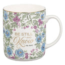 Be Still And Know Ps. 46:10 Mug Purple Foral