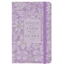 Trust In The Lord Prov. 3:5 Small Notebook with Elastic Closure Faux Hardcover Purple
