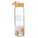 Trust In The Lord Prov. 3:5 Water Bottle Glass Floral