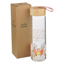 Trust In The Lord Prov. 3:5 Water Bottle Glass Floral