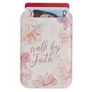 Walk By Faith 2 Cor. 5:7 Phone Wallet Magnetic White Floral