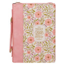 Those Who Trust In The Lord Isa. 40:31 Bible Cover Fashion Coral Floral