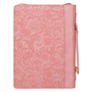 Those Who Trust In The Lord Isa. 40:31 Bible Cover Fashion Coral Floral