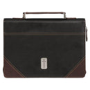 Cross 1 Tim. 6:11 Bible Cover Classic Two-tone Brown & Black