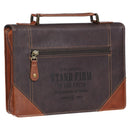 Stand Firm 1 Cor. 16:13 Bible Cover Classic Two-toned Brown