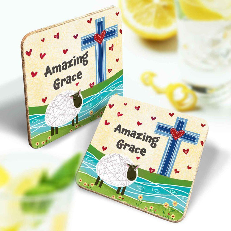 Amazing Grace Christian Coaster