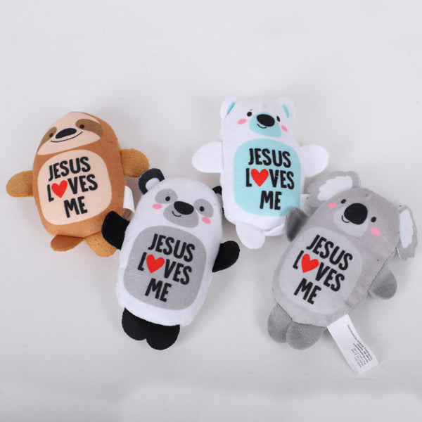 Jesus loves me plush toy (Priced per piece, sold per 4)