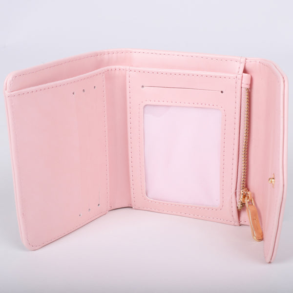 Pray Wait Trust Wallet PU Leather Women’s Pink