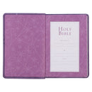 KJV Bible Compact Faux Leather Purple