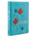 KJV Bible Compact Faux Leather Turquoise