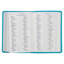 KJV Bible Compact Faux Leather Turquoise