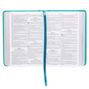 KJV Bible Compact Faux Leather Turquoise