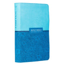 KJV Bible Giant Print Standard-size Faux Leather Aqua/Blue