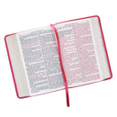 KJV Bible Compact LP Faux Leather Pink