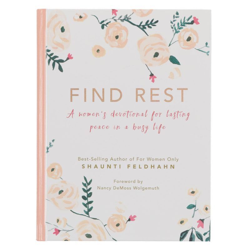 Find Rest Pink Floral Hardcover 