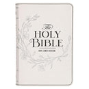 KJV Bible Compact LP Faux Leather, White