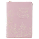 Strength & Dignity Prov. 31:25 Journal Classic Zip Pink 