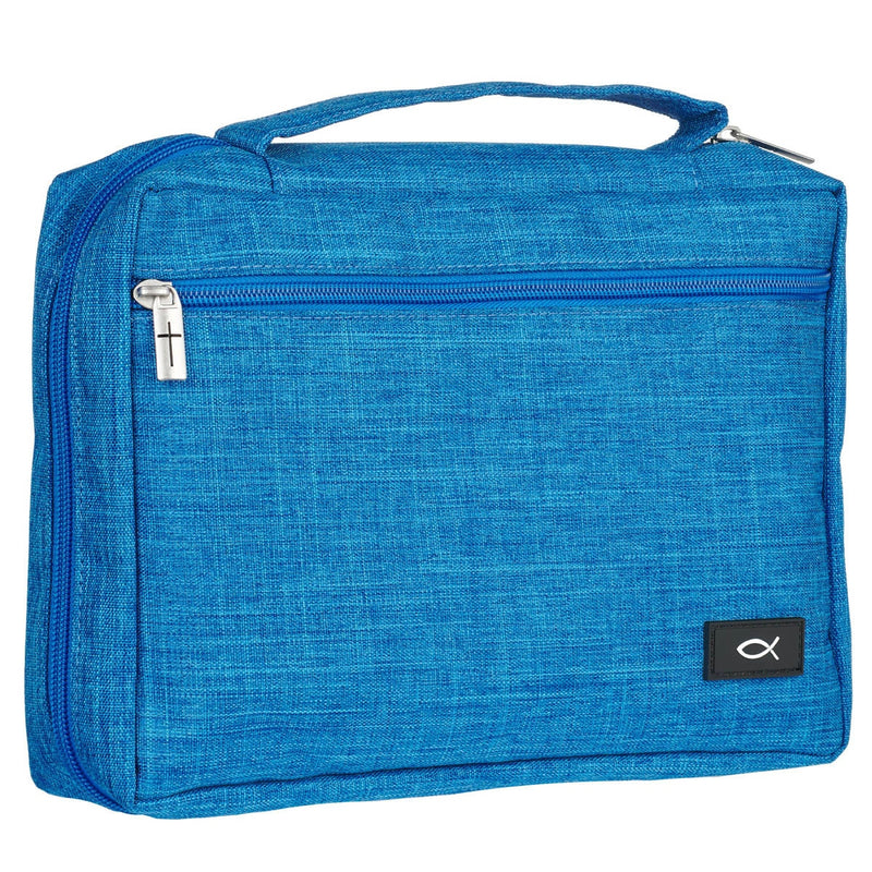 Ichthus Patch Blauwe Bijbelhoes.