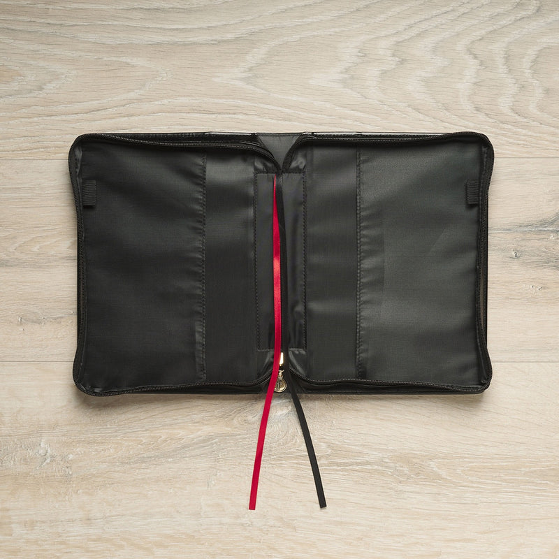 Hoop en een toekomst Jer. 29:11 Bijbelcover Mode Zwart Bloemen.